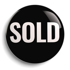 Sale Sign Black Icon Round Symbol