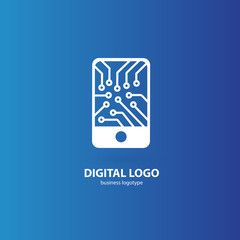 Illustration design of logotype business web marketing.