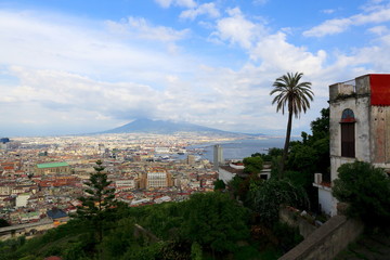 Veduta panoramica di Napoli dal Vomero