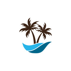 Summer logo icon template