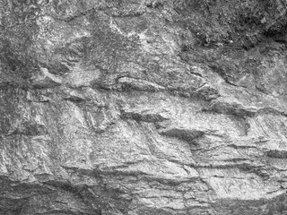 Rock cliff black and white background