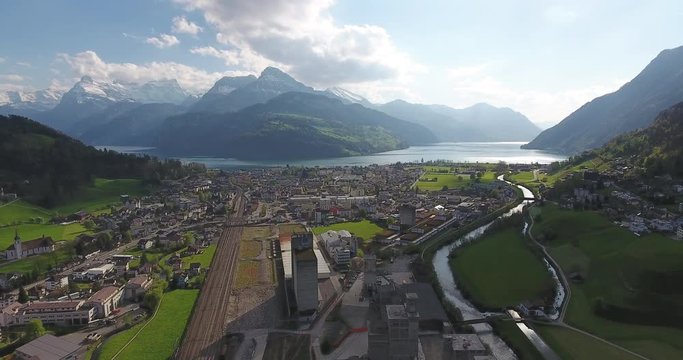 Nova Brunnen, Brunnen, Rutli, Seelisberg and lake Lucerne