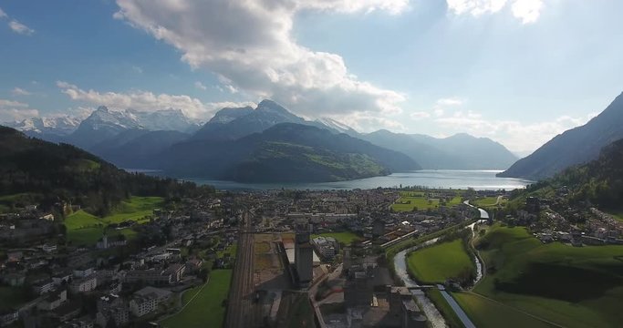 Nova Brunnen, Brunnen, Rutli, Seelisberg and lake Lucerne