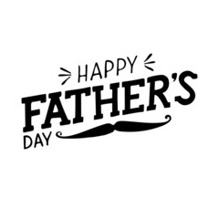 Happy fathers day. Love dad. Vector lettering