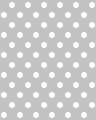 Fototapeta na wymiar White circles on a gray background, seamless pattern