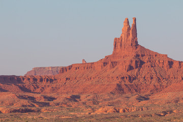 Fototapeta na wymiar View on red rock formation in Navajo Tribal Park.