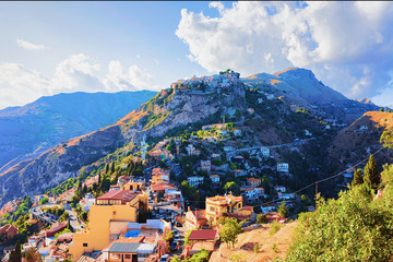 Mountain in Taormina Sicily