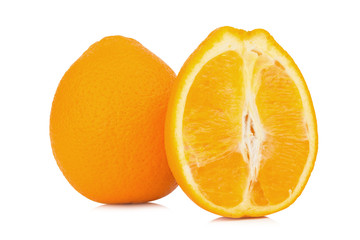 orange half isolated on white background