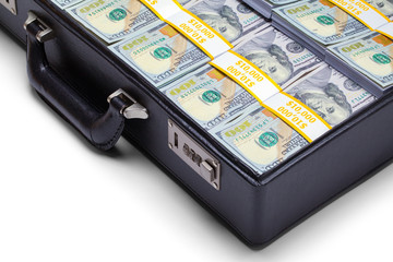 Money Briefcase Close Up