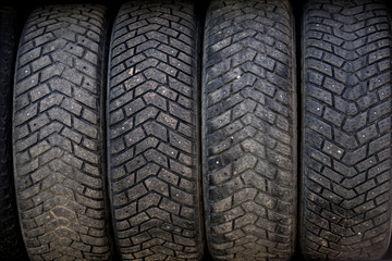 used winter tires pattern texture