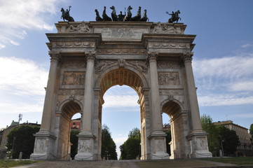 Fototapeta na wymiar Arch of Peace Milano, Italy