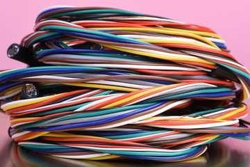 Pile of cable used in electrical installation