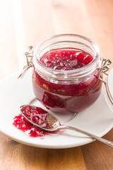Raspberry jam jelly.