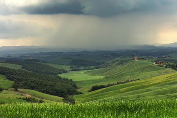 Summer landscape in Tuscany, Italy, Europe