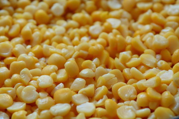 Yellow peas. Healthy food rich in protein