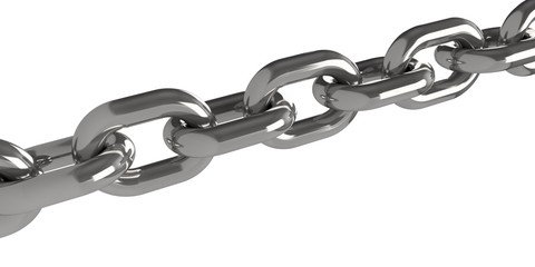 Obraz premium chaine acier chromé