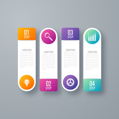 Vector illustration infographics 4 options