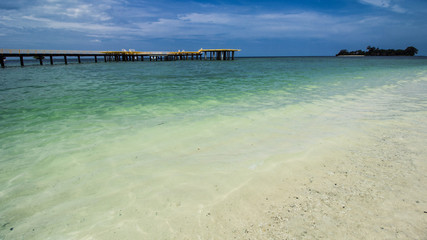 Beautiful Tropical Beach and Clear Sea Water