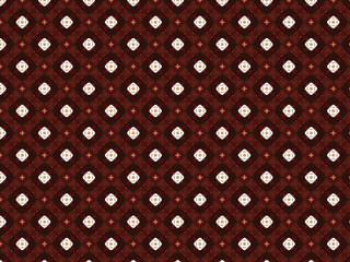 Krakodil leather burgundy and red with a geometric pattern and flowers