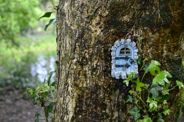 Magic fairy house in fairy-tale village in Bunratty Castle