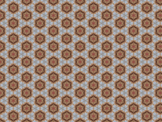 Background festive new year winter pattern blue snowflakes brown star and pink