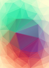 Fresh color Abstract triangle background