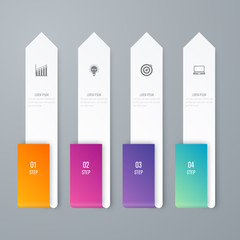 Vector illustration infographics 4 options