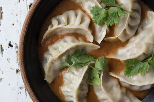 Dumplings in a bowl