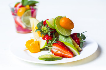 salad with fresh fruits