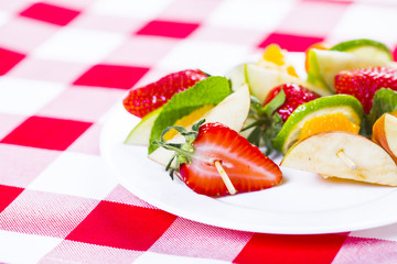 salad with fresh fruits