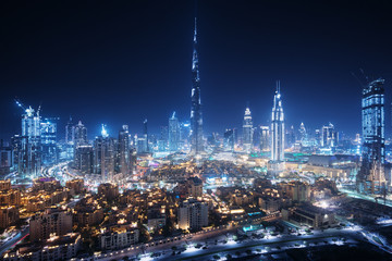Obraz premium Dubai skyline, United Arab Emirates