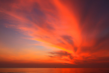Beautiful sky at twilight time for background
