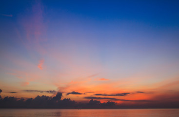Beautiful sky at twilight time for background