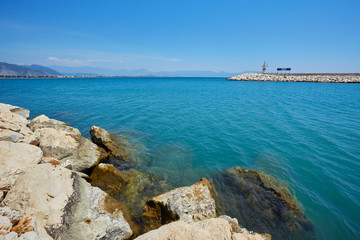 Lighthouse on the Finikie embankment, Turkey