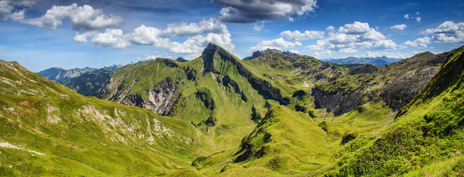 Bergpanorama Allg&auml;uer Alpen