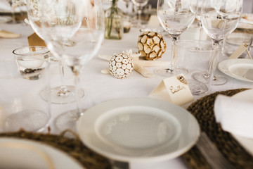 Centerpiece in a wedding