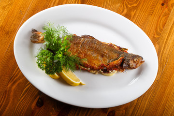 Trout stuffed cheese