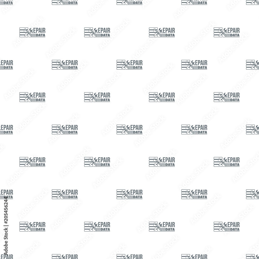 Poster Repair data pattern vector seamless repeat for any web design