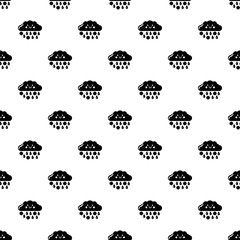 Snow and rain pattern vector seamless repeating for any web design