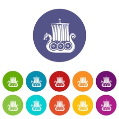 Small ship icon. Simple illustration of small ship vector icon for web