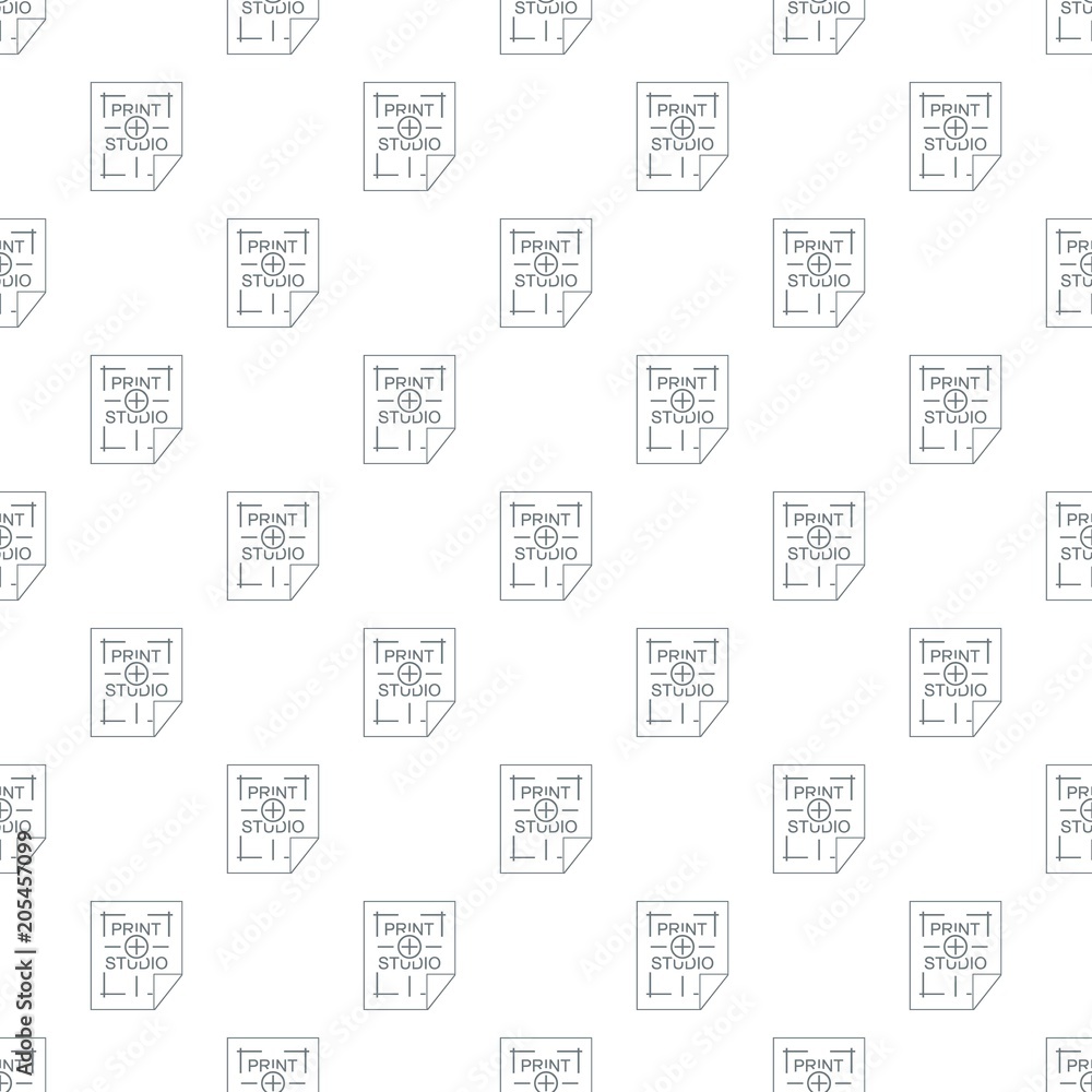 Poster print studio pattern vector seamless repeat for any web design