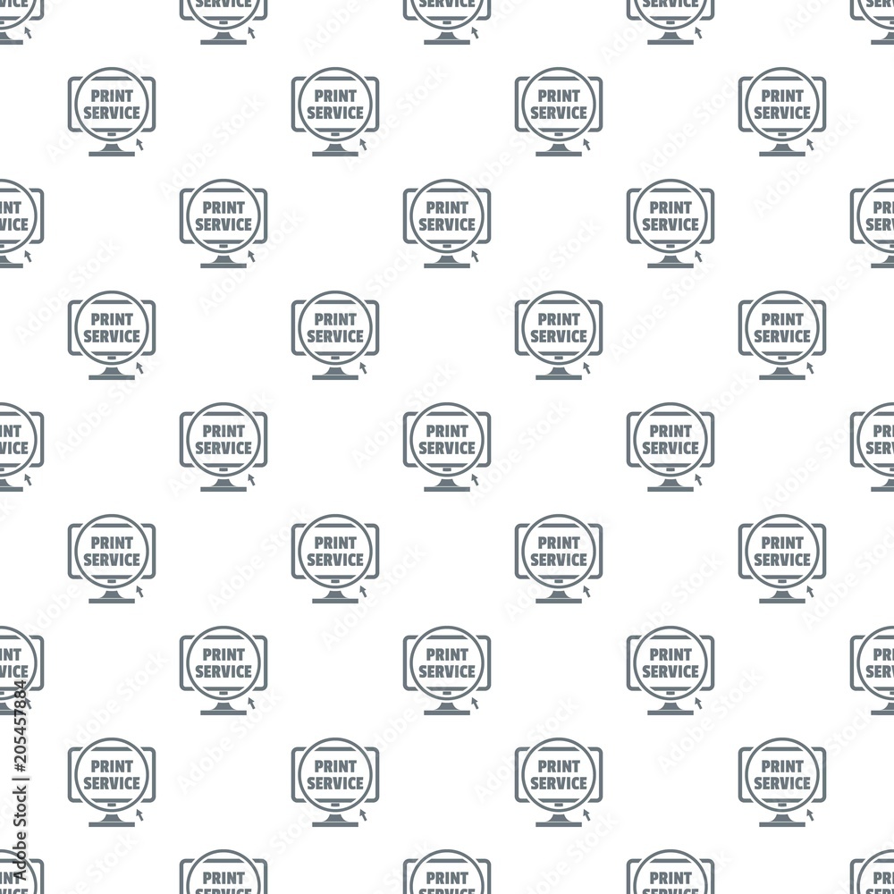 Poster print service pattern vector seamless repeat for any web design