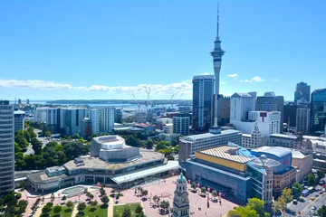 Keuken foto achterwand Nieuw-Zeeland Skyline van Central Business District in Auckland