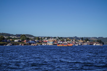 Dalcahue desde el mar