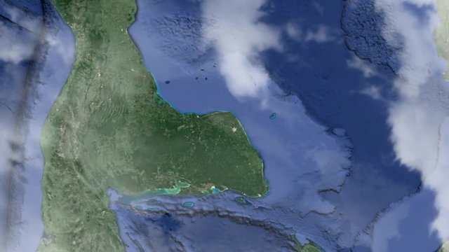 Земля zoom - Юкатан Мерида  Мексика