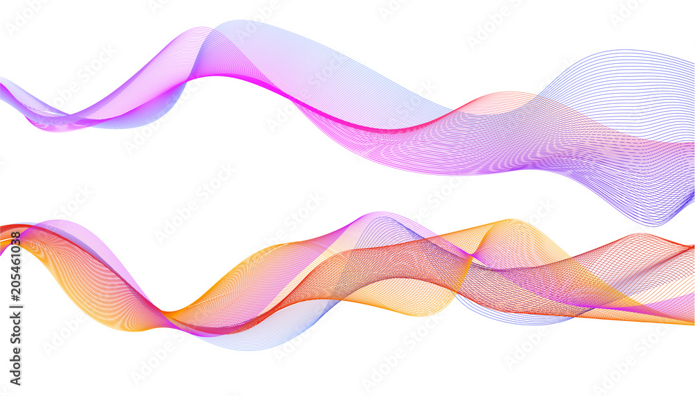 Poster design elements. colourful wave of lines. abstract vertical wavy stripes on white background . vecto