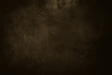 old dark brown grungy canvas background or texture