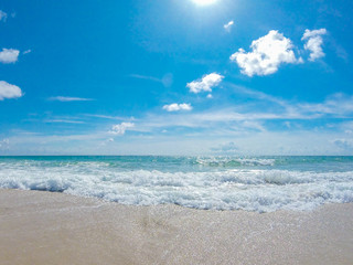 Ocean surf at sandy beach