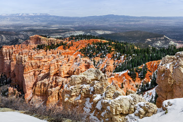 Naklejka premium Bryce Canyon Erosion Formations, Scenic Landscape In Utah
