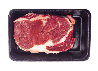 raw beef slice an isoalted